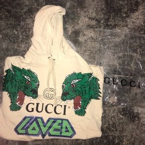 gucci green tiger hoodie
